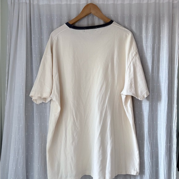 Vintage 90s Polo by Ralph Lauren Cream Short Sleeve Tee - Picture 4 of 4